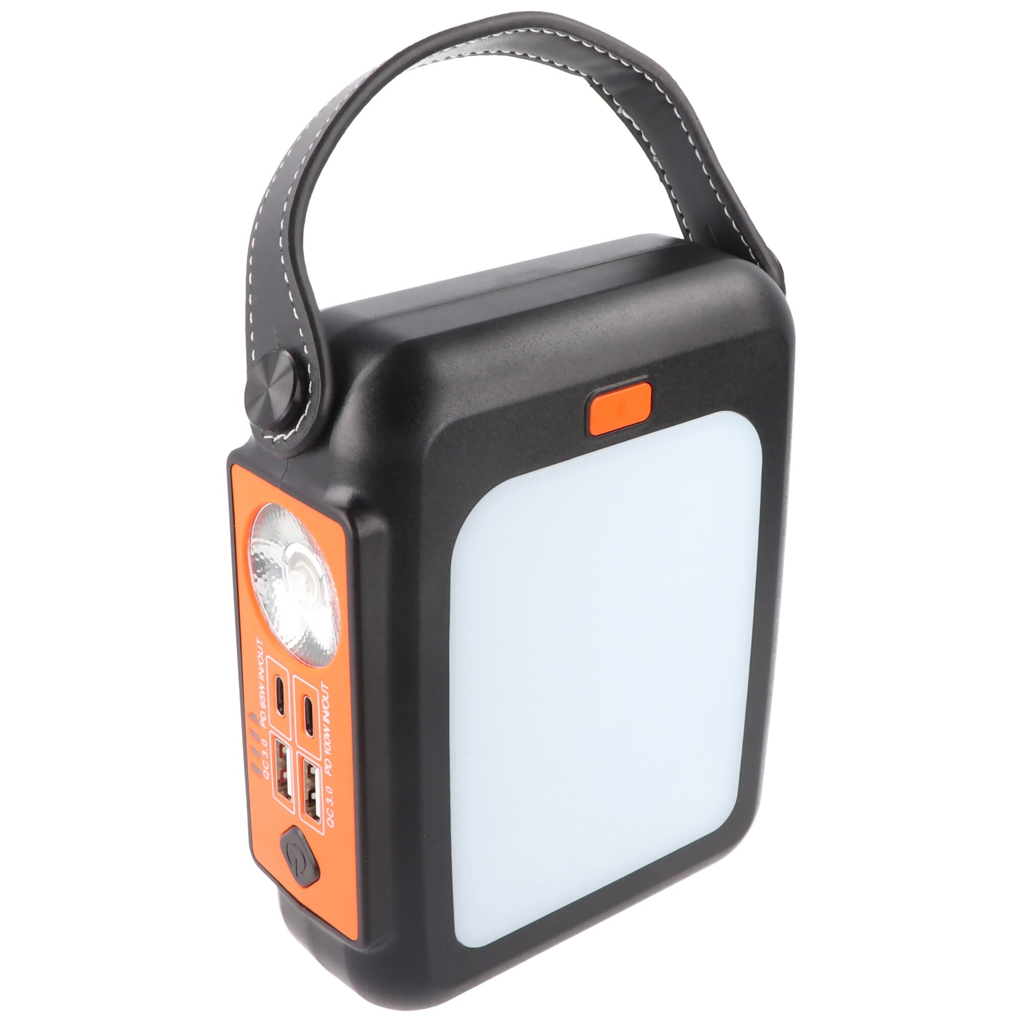 Groupe électrogène mobile Li-ion 3,7V 22000mAh 81,4Wh avec manivelle et entrée/sortie USB