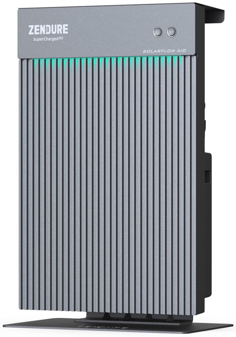 Centrale électrique de balcon de 2 400 Wh, stockage plug &amp; play, avec contrôle APP pour une autoconsommation optimale, avec feuille chauffante