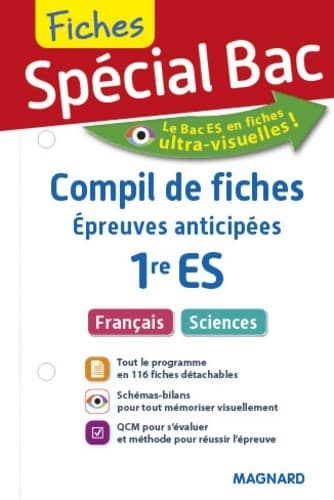Compil de fiches épreuves anticipées 1re ES - Collectif