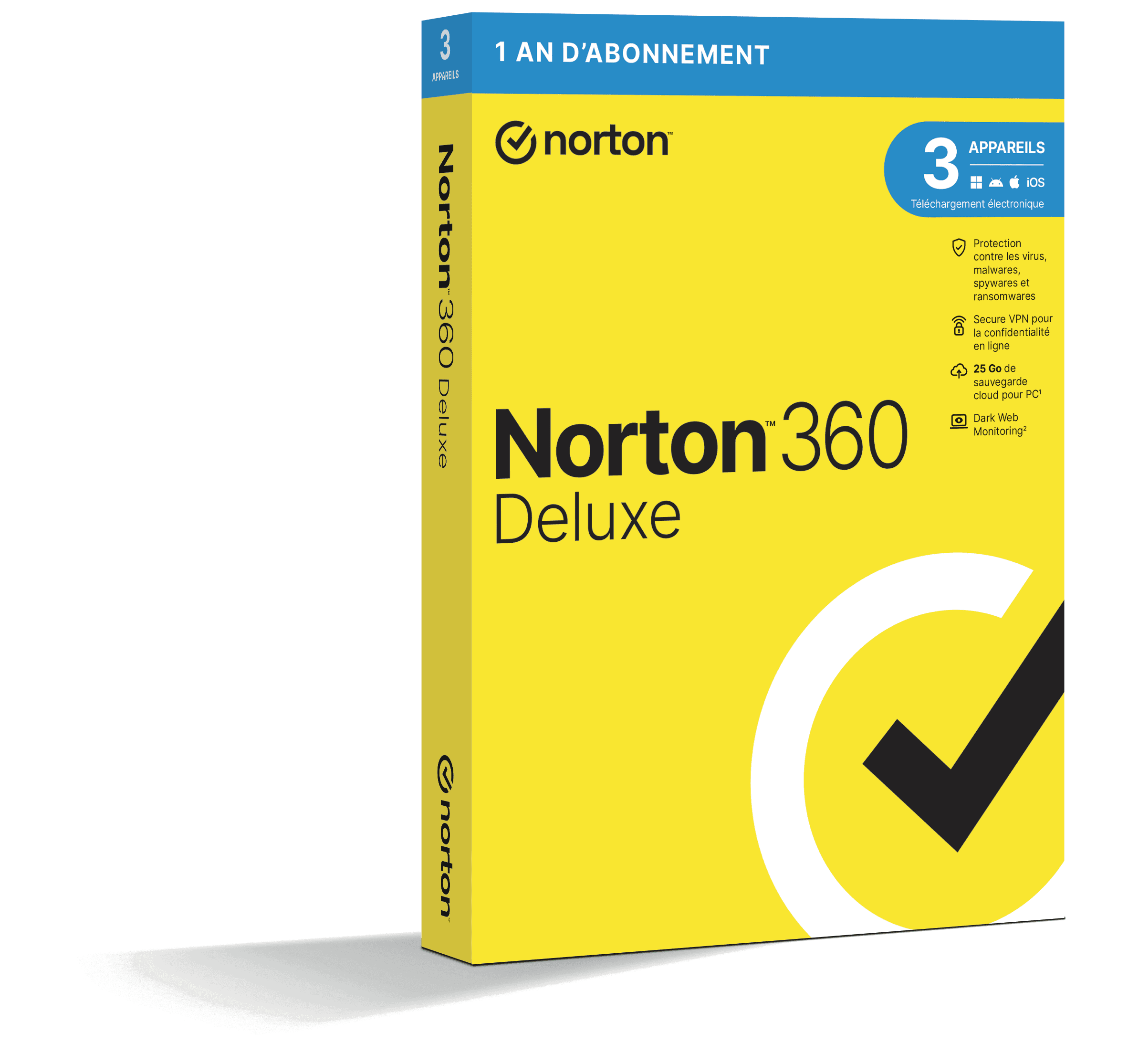 Norton 360 Deluxe 2026 | 3 Appareils | 1 An | Téléchargement