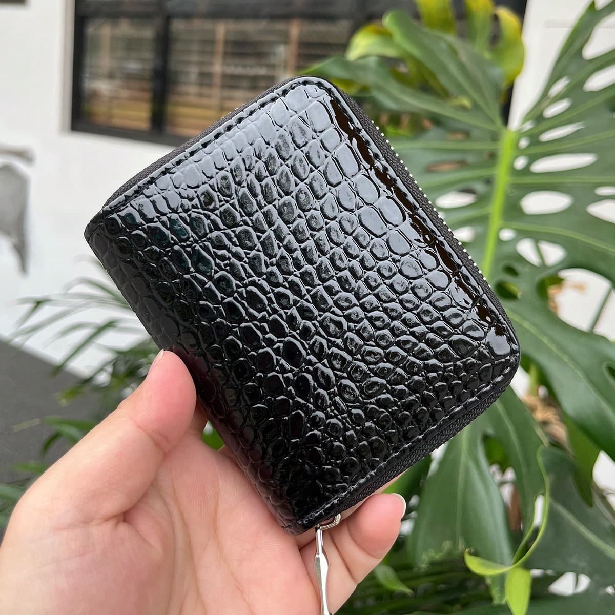 Porte-monnaie Court En motif de crocodile, Nouveau Produit Frais Pour Filles, Portatif, Avec Plusieurs Emplacements Pour Cartes Bancaires, De Crédit